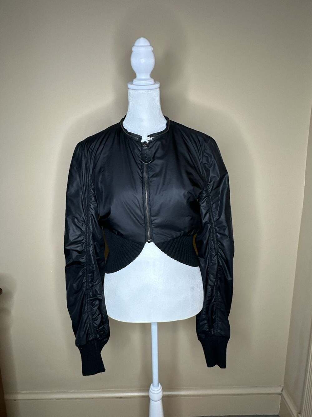 Richmond X Bomber Jacket Size USA 10 Black